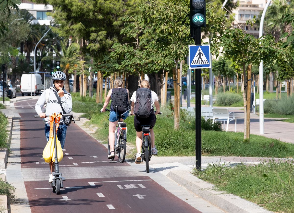 Las fotos del nuevo jardín interior del Paseo Marítimo de Palma