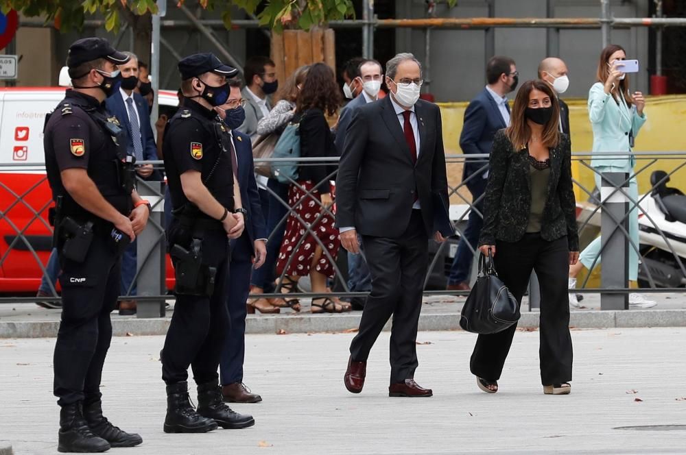 Arribada de Quim Torra al Tribunal Suprem