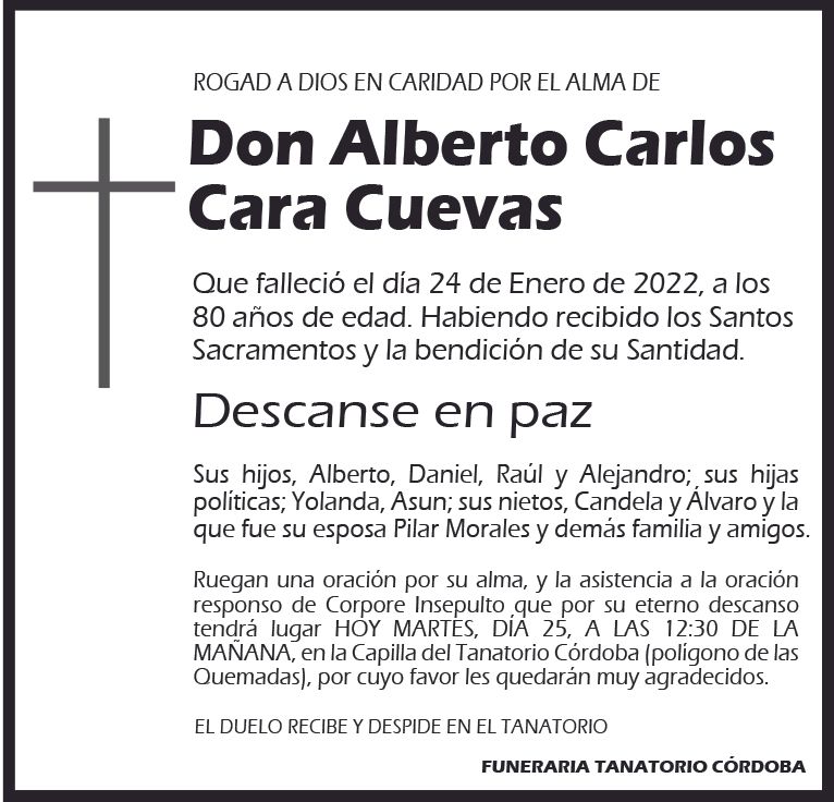 Alberto Carlos Cara Cuevas