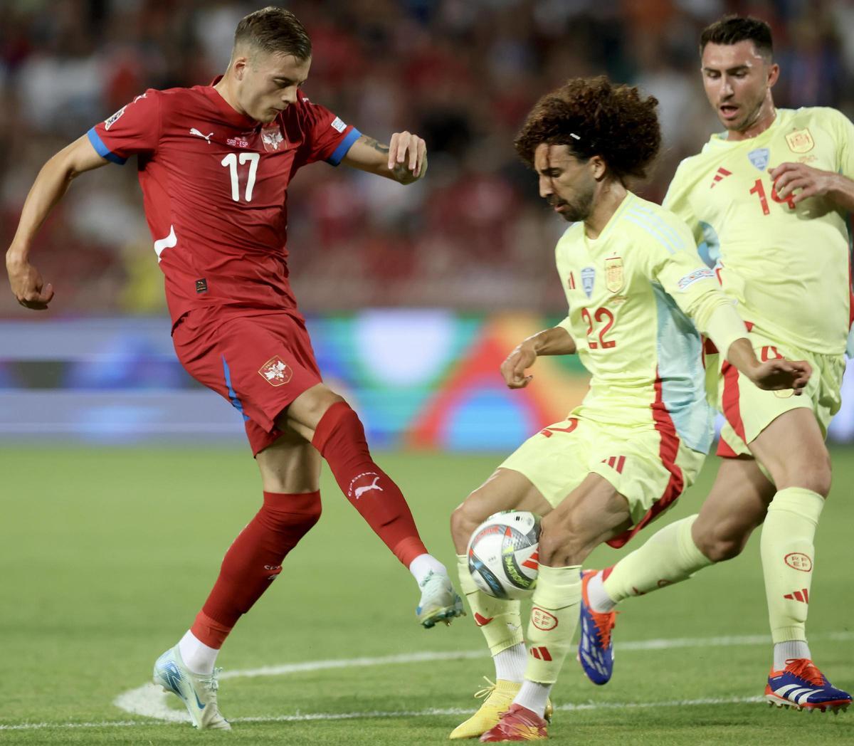 Nations League: Serbia - España, en imágenes.