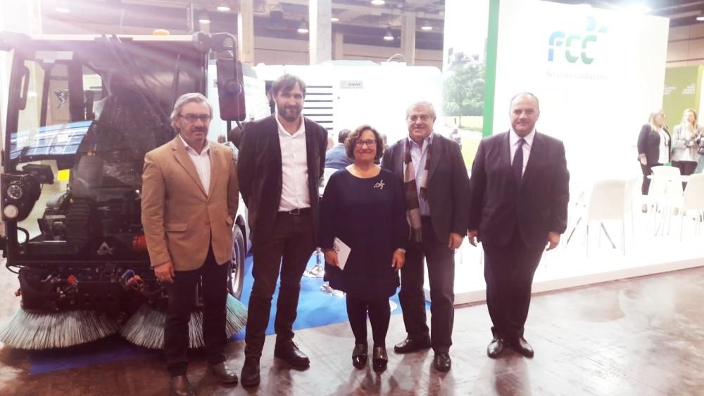 Javier Sendra, vicepresidente de la Diputación de Alicante; Sebartià Sansó, director general de Medio Ambiente de Baleares; Ali Brancal, vicealcaldesa de Castelló; Félix Araque, jefe de Producción de