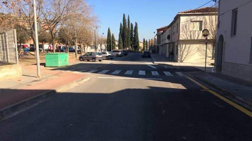 El carrer Joaquim Hostench, a Banyoles