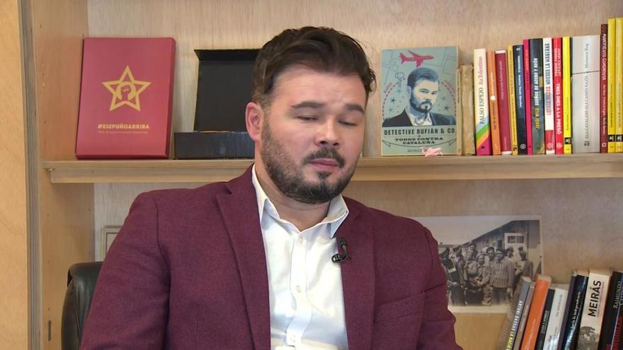 Rufián rechaza rebajar penas por sedición y ampliar tipos