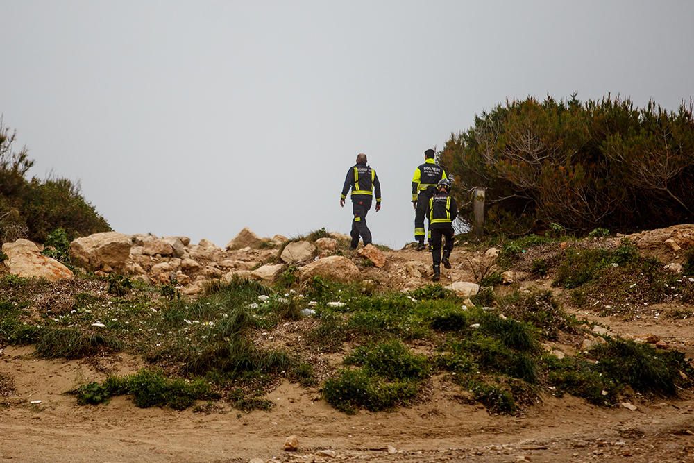 Operativo de búsqueda de un joven en Portinatx