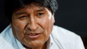El expresidente Evo Morales, durante la entrevista con Efe.