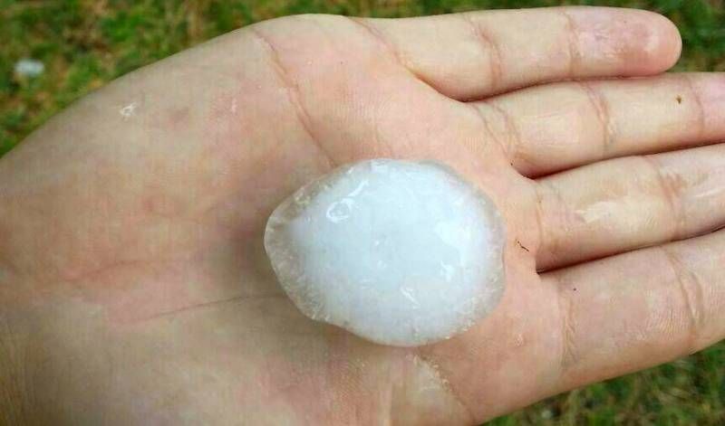 Granizada en Zaragoza el 1 de agosto