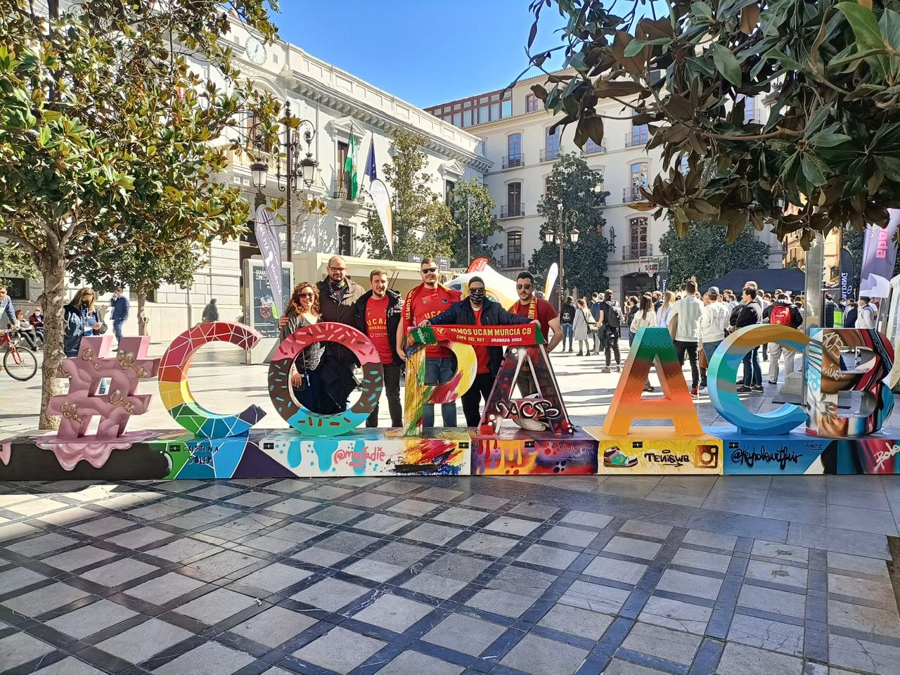 La afición del UCAM Murcia calienta motores en la Copa del Rey de Granada