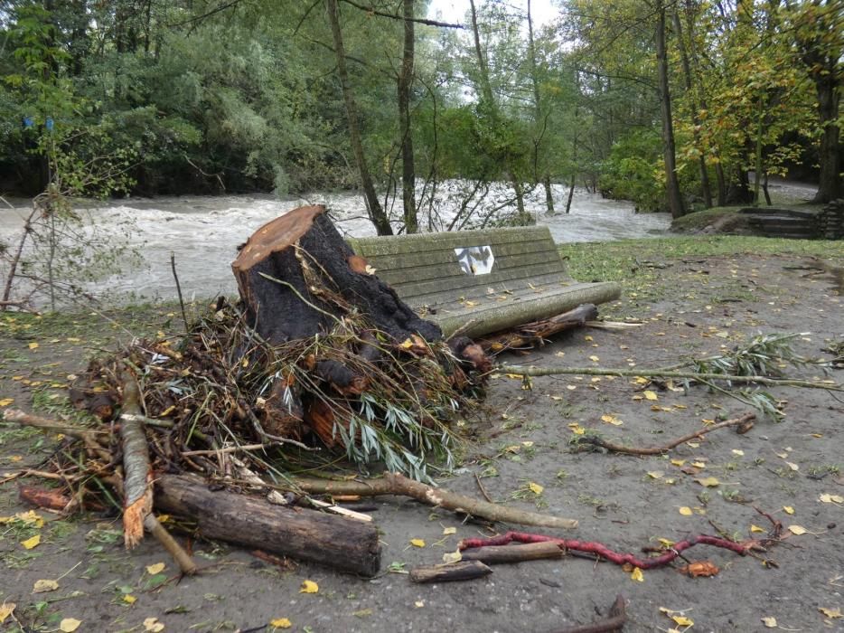 La pluja al seu pas per Ripoll