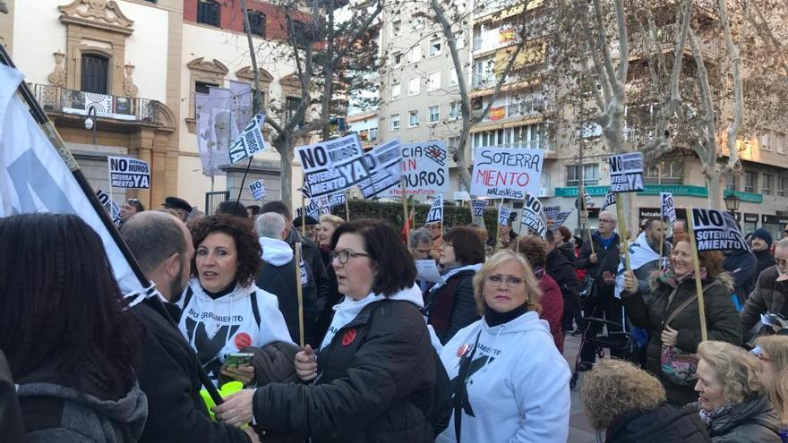 Un momento de la manifestación.