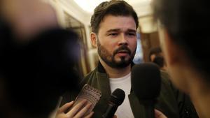 El diputado de ERC en el Congreso Gabriel Rufián.