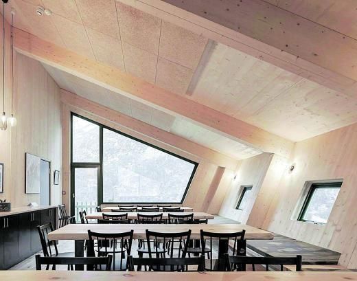 Complejo Tungestølen, diseñado por el equipo de arquitectos Snøhetta.