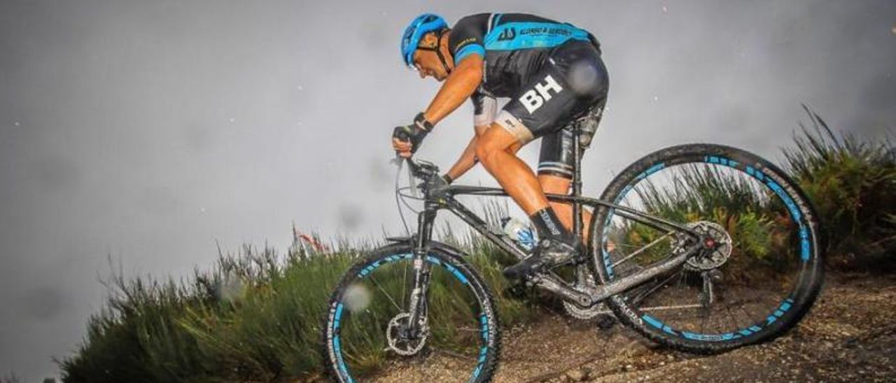 Marcelino Giráldez, durante el Campeonato de Europa de Penafiel, donde fue segundo en Máster 50