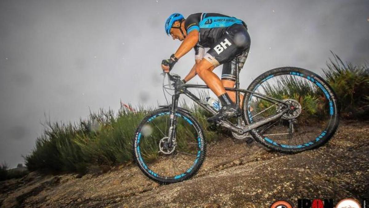 Marcelino Giráldez, durante el Campeonato de Europa de Penafiel, donde fue segundo en Máster 50