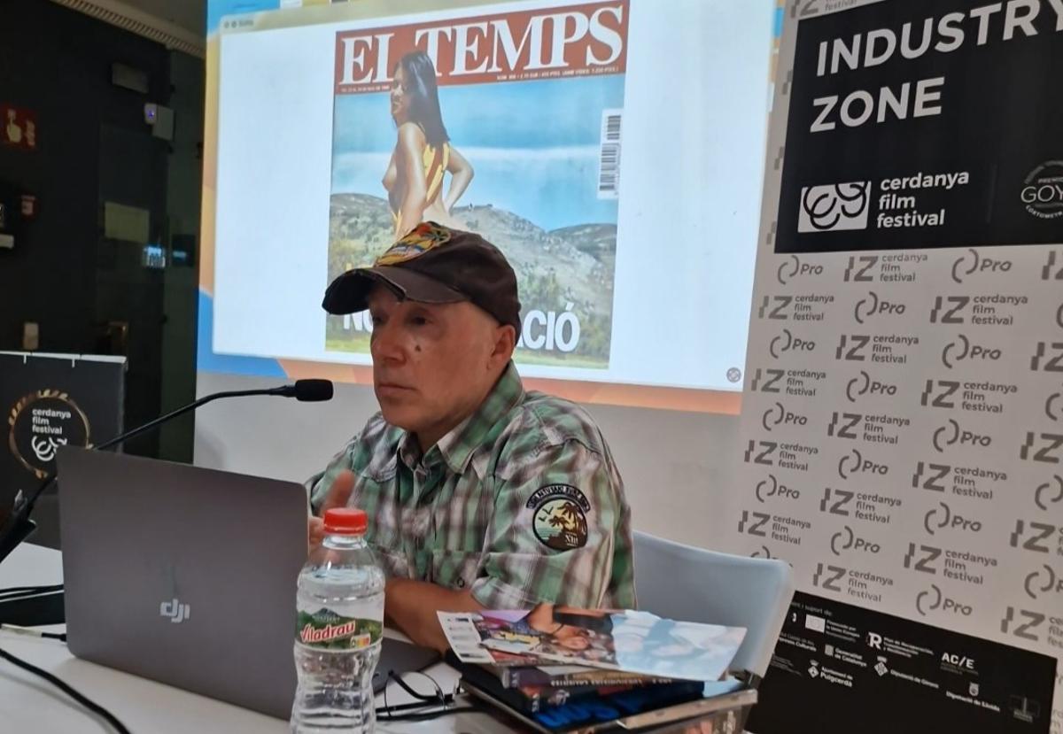 Conrad Son, en la charla sobre 'Les eXXcursionistes calentes' en el Cerdanya Film Festival