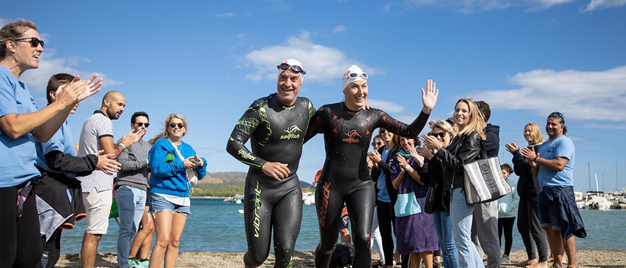 Dos dels participants de la prova de natació