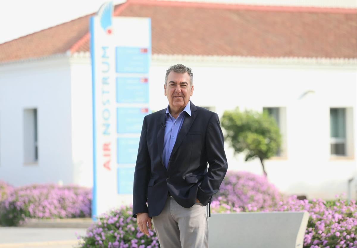Carlos Bertomeu, antes de la presentación de los resultados de Air Nostrum.