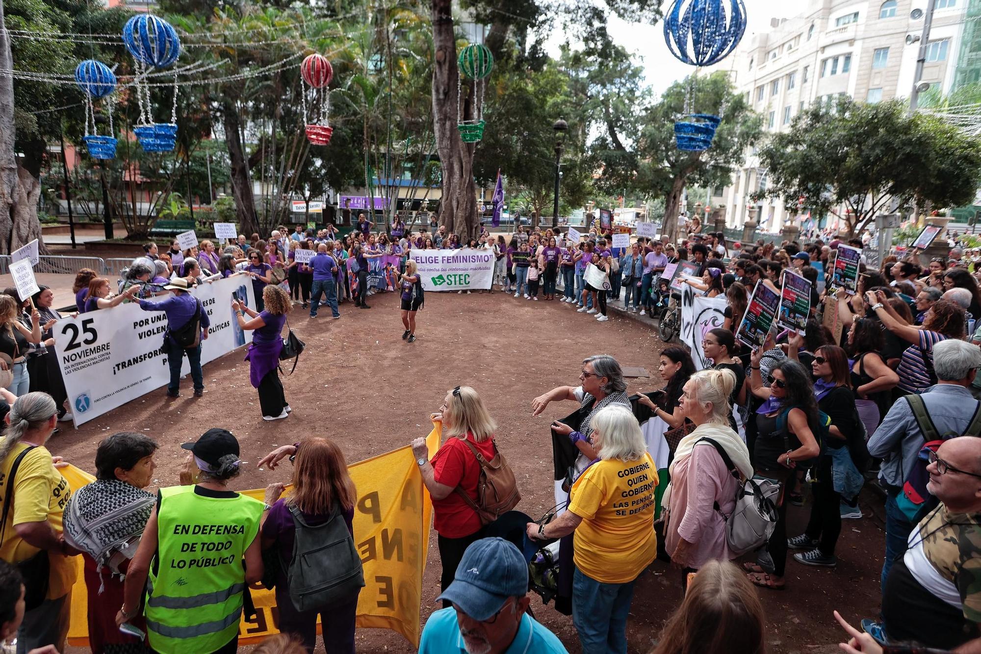 Manifestación por el 25N en Tenerife