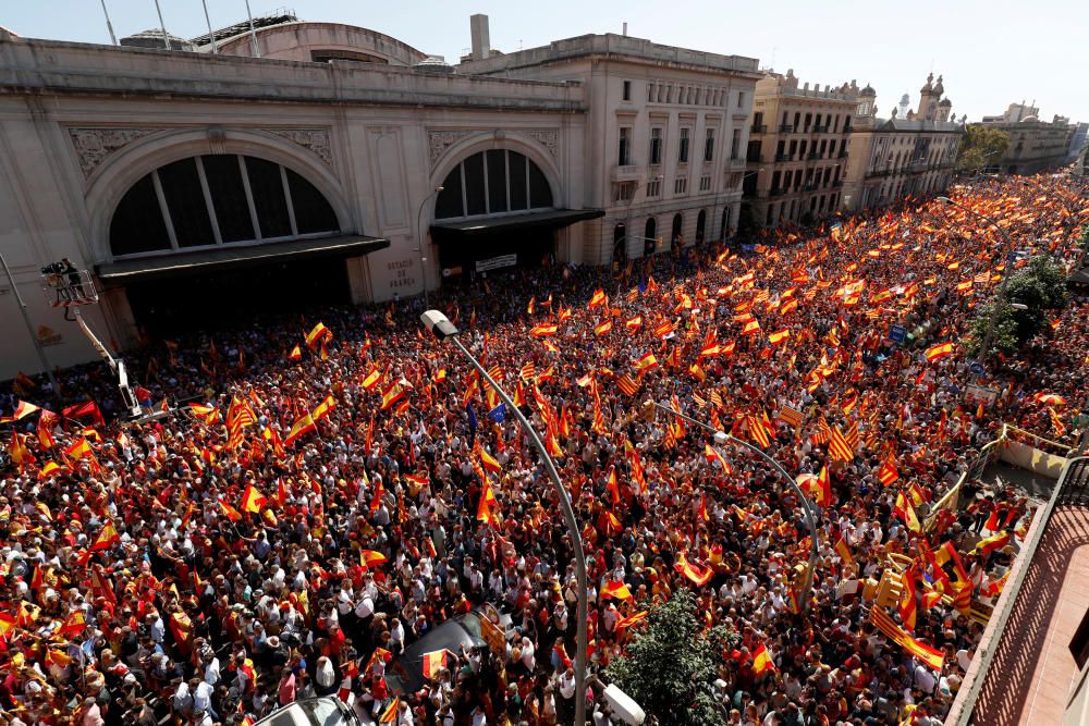 Manifestación en Barcelona por la unidad de España