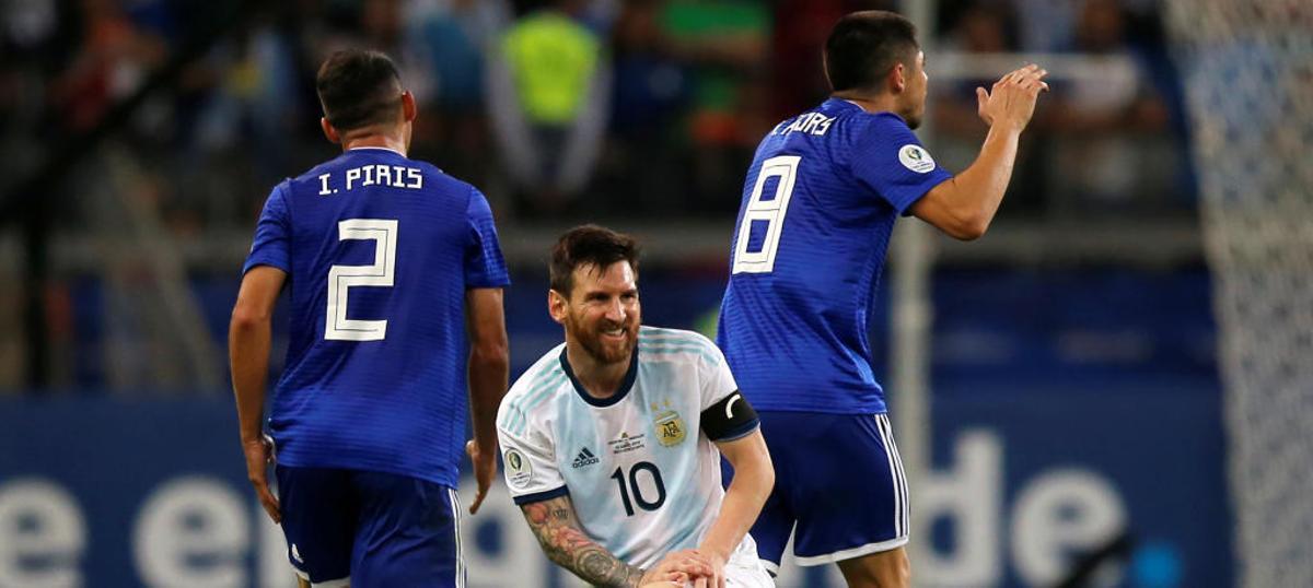 Messi fue el autor del gol argentino