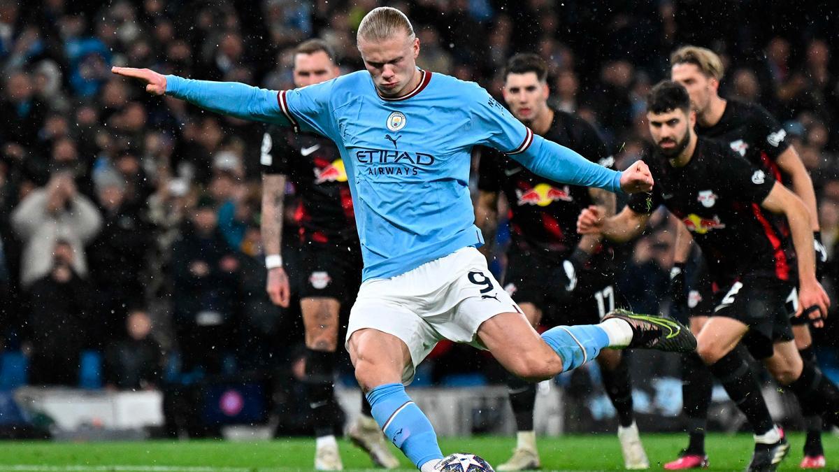 Manchester City - Leipzig: El repóker de Haaland