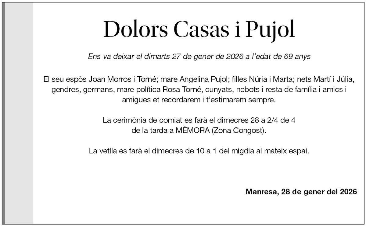 DOLORS CASAS I PUJOL