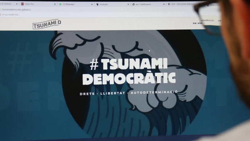El web de Tsunami Democràtic