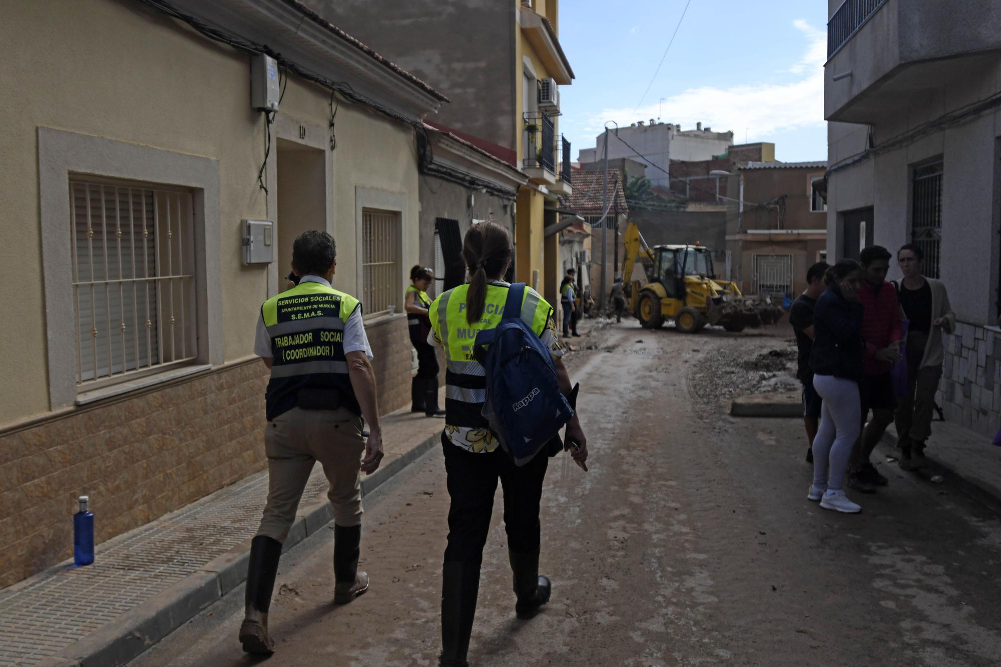 Los estragos del temporal en Javalí Viejo, en imágenes