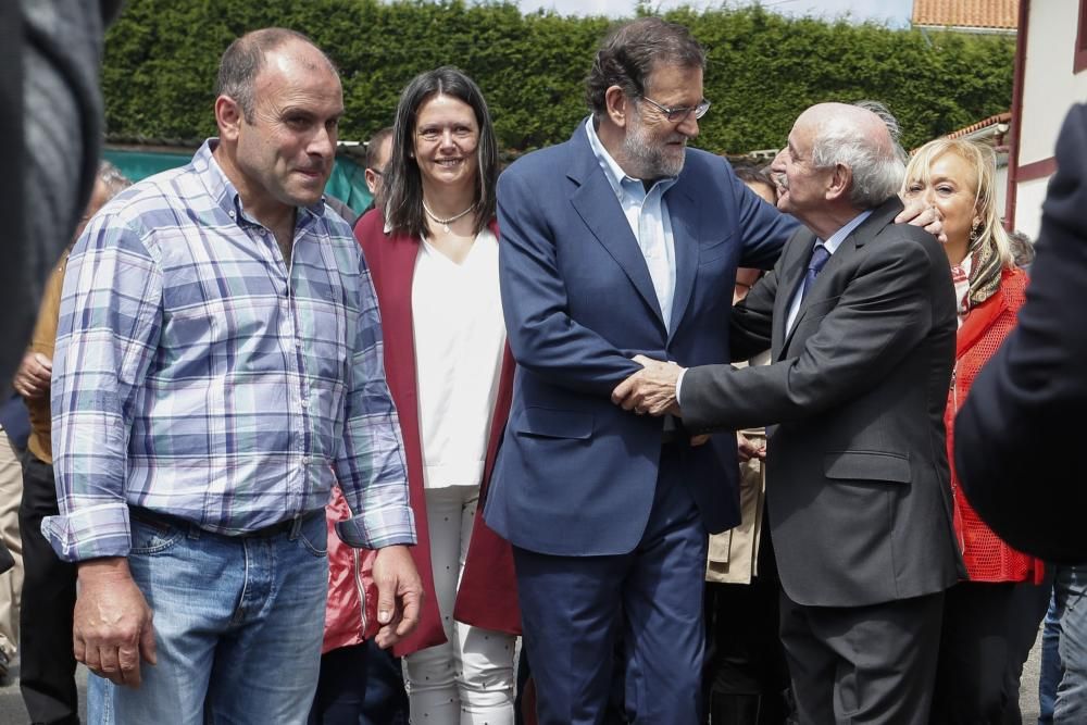 Visita de Mariano Rajoy a una ganadería en Gozón (Asturias)