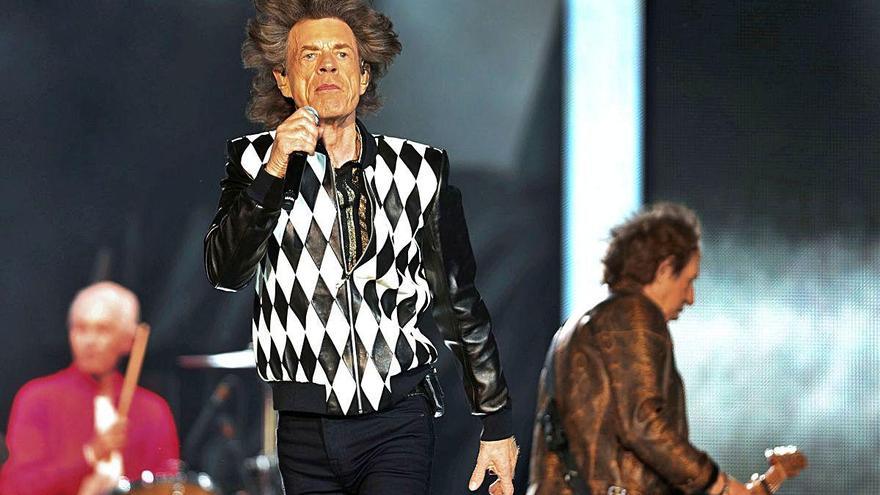 Los Rolling Stones durante una actuación.