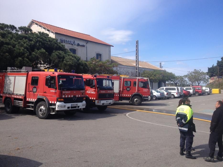 Incendi forestal a Llançà