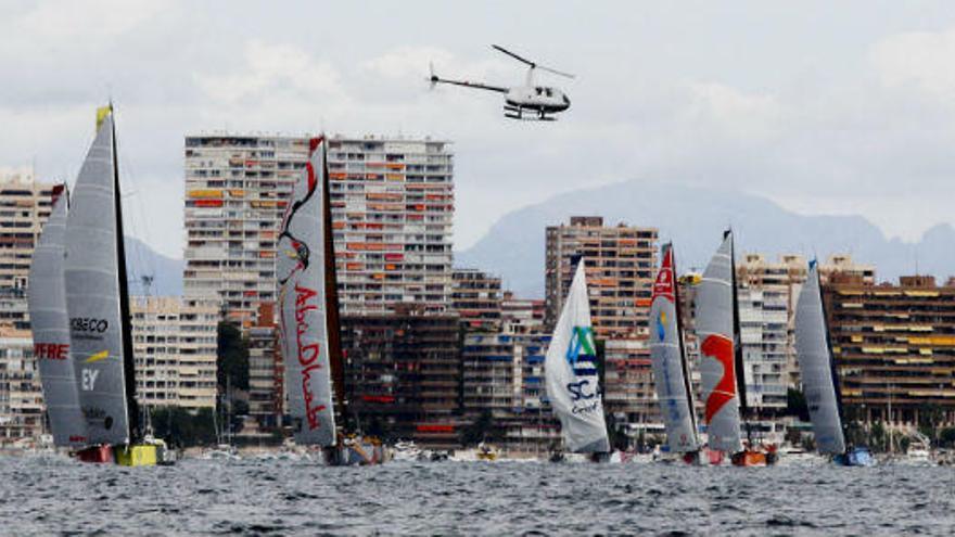 La salida de la Volvo Ocean Race de Alicante en 2014