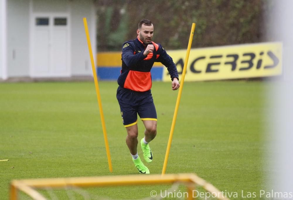 Primer entrenamiento de Jesé como amarillo