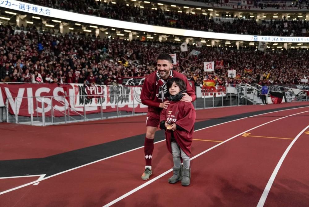 David Villa. Se retiró hace unas semanas tras ganar la Copa emperador con el Vissel Kobe.