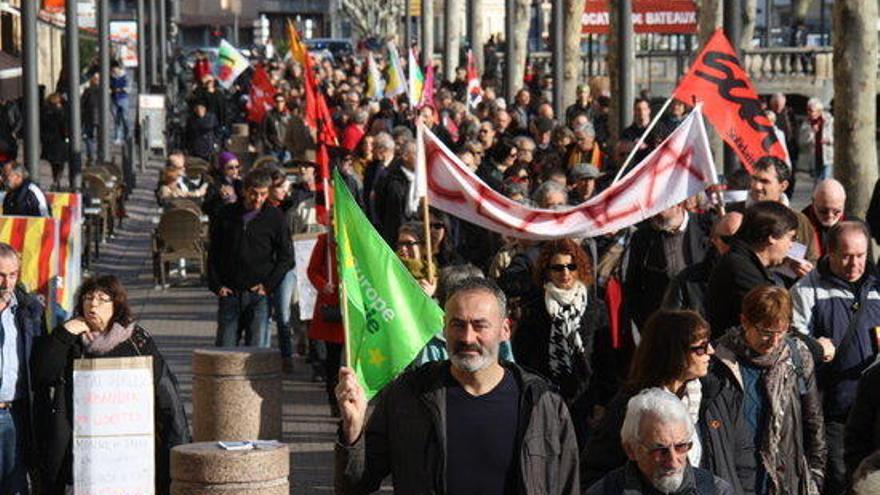 Un moment de la manifestació.