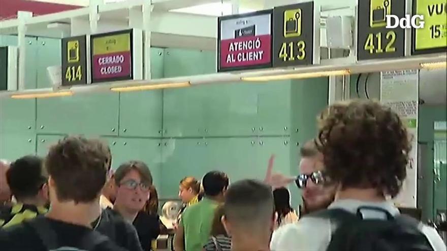 Milers de viatgers afectats a la segona jornada de vaga a l'aeroport del Prat