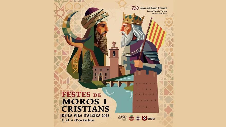 El ilustrador de Torrent Daniel García gana el concurso de carteles de los moros y cristianos de Alzira