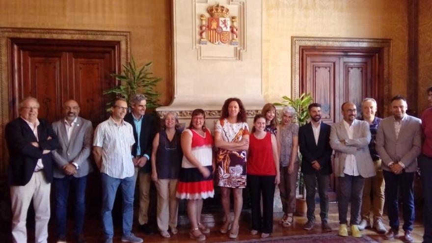 El equipo de Cladera en la presentaciÃ³n de hoy.