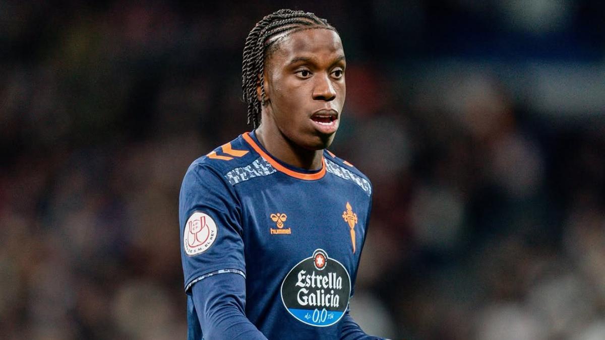 Ilaix Moriba, en la eliminatoria de octavos de final de Copa del Rey ante el Real Madrid