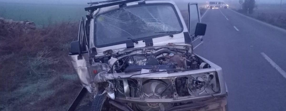 Estado en el que quedó el vehículo siniestrado.