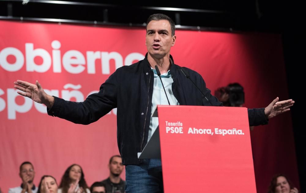 Mitin de Pedro Sánchez en Tenerife