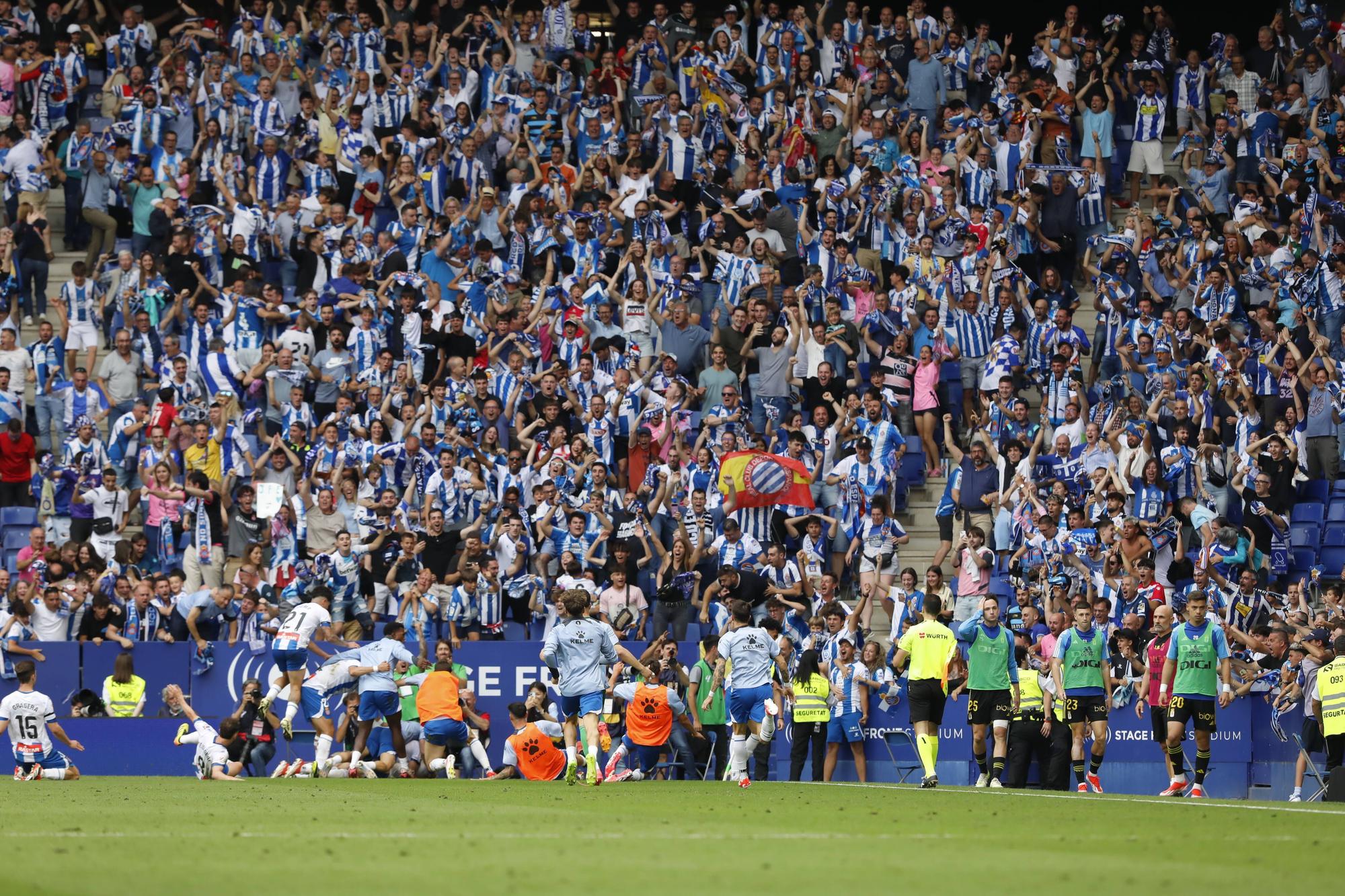 EN IMÁGENES: Así fue el partido entre el Espanyol y el Real Oviedo por el ascenso a Primera División
