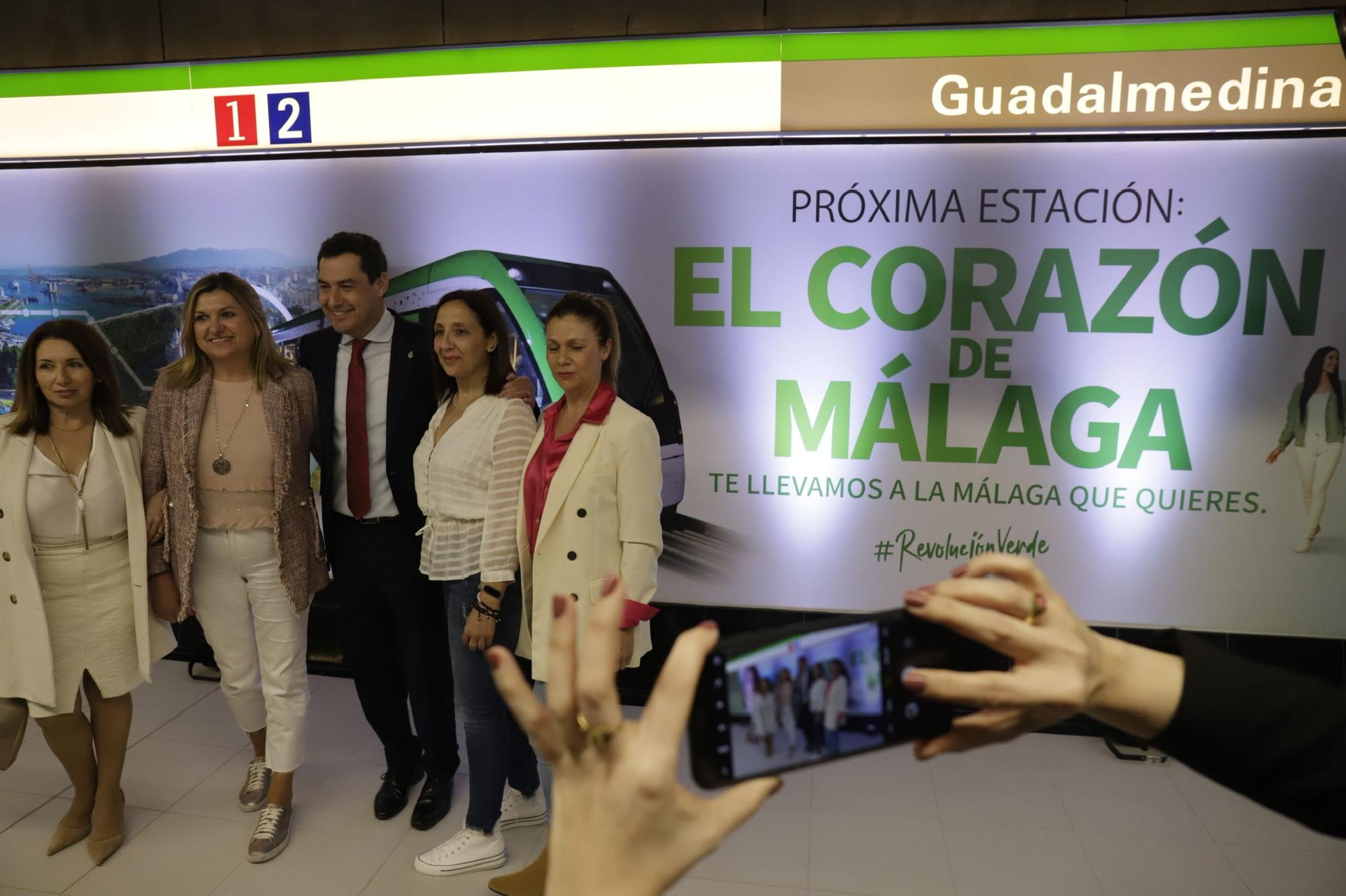 Inauguración de la estación Guadalmedina del metro de Málaga