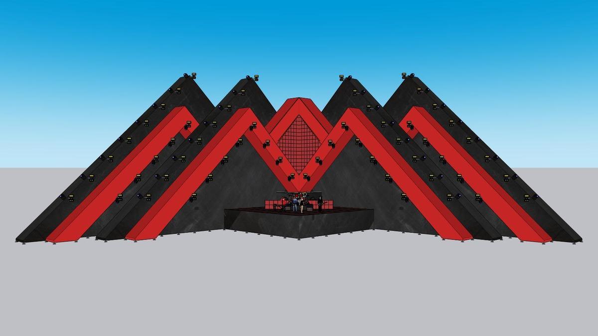 Simulación de la estructura del Medusa.