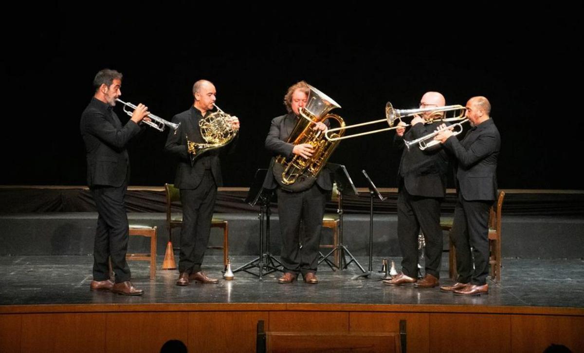 El quintet valencià ‘Spanish Brass’ actua en el Festival de Música de Cerdanya a Puigcerdà | AJ. PUIGCERDÀ