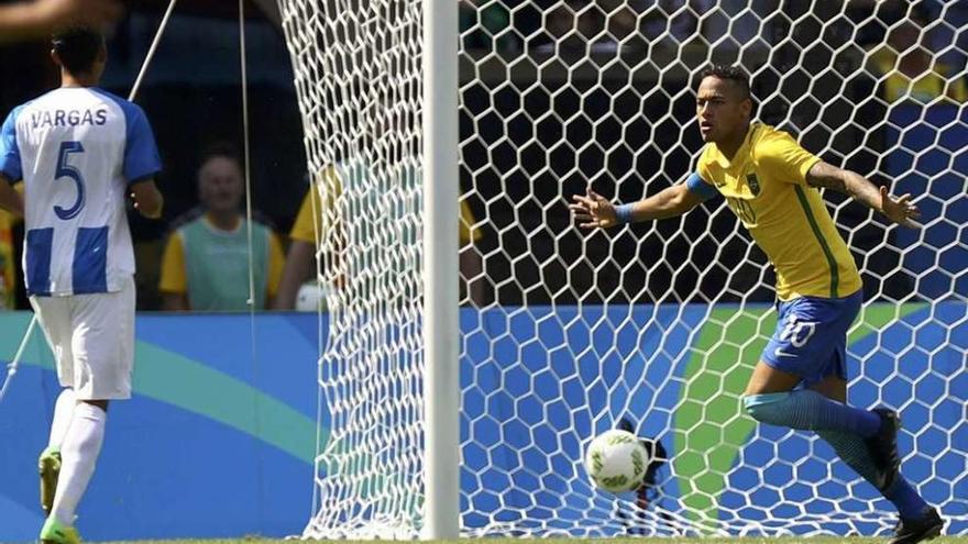 Neymar muestra su mejor versión y Brasil pone una mano en el oro