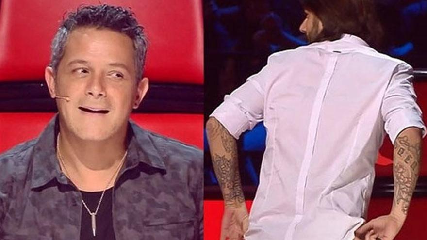 Alejandro Sanz y Melendi pusieron el humor en &#039;La Voz&#039;.