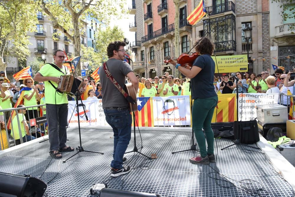 Bagencs a la concentració de Barcelona.