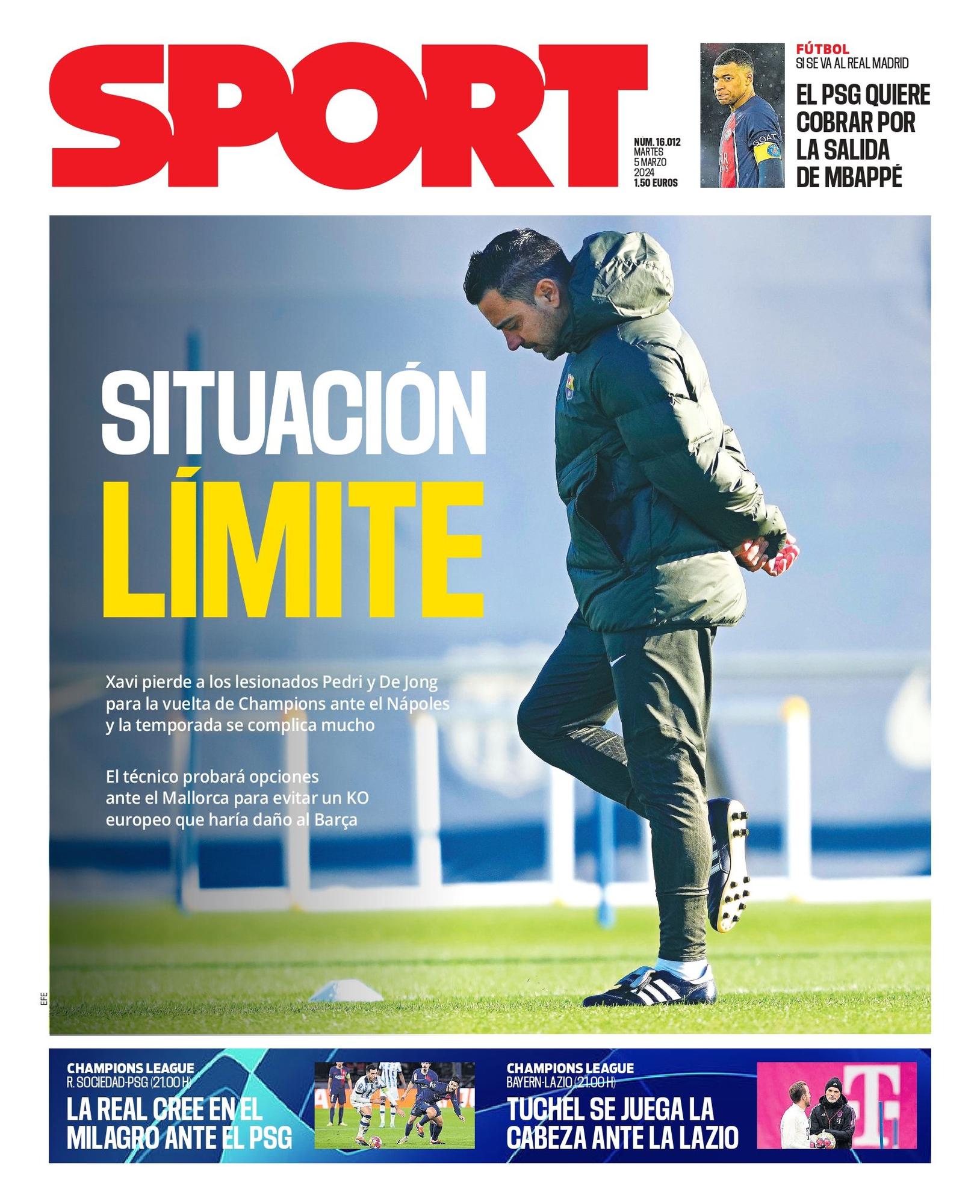 La portada de SPORT de hoy