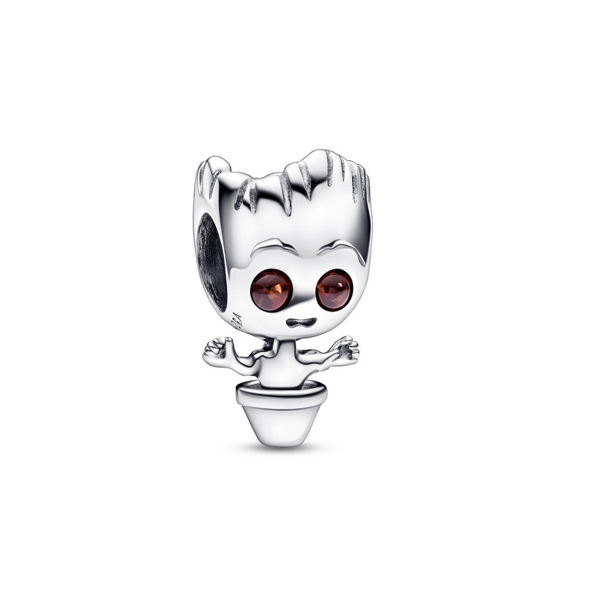'Charm' en plata de primera ley con Groot de 'Guardianes de la Galaxia', de Marvel x Pandora
