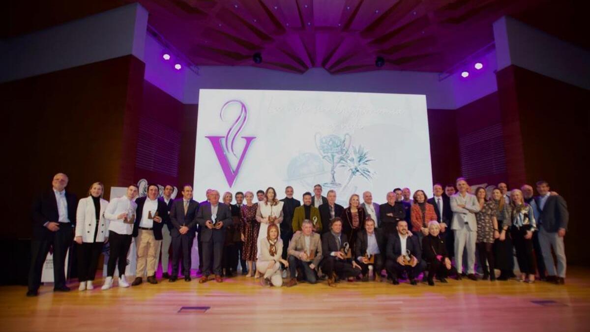 Los premiados por la Academia de Gastronomía de la Comunitat Valenciana en la gala de hoy.